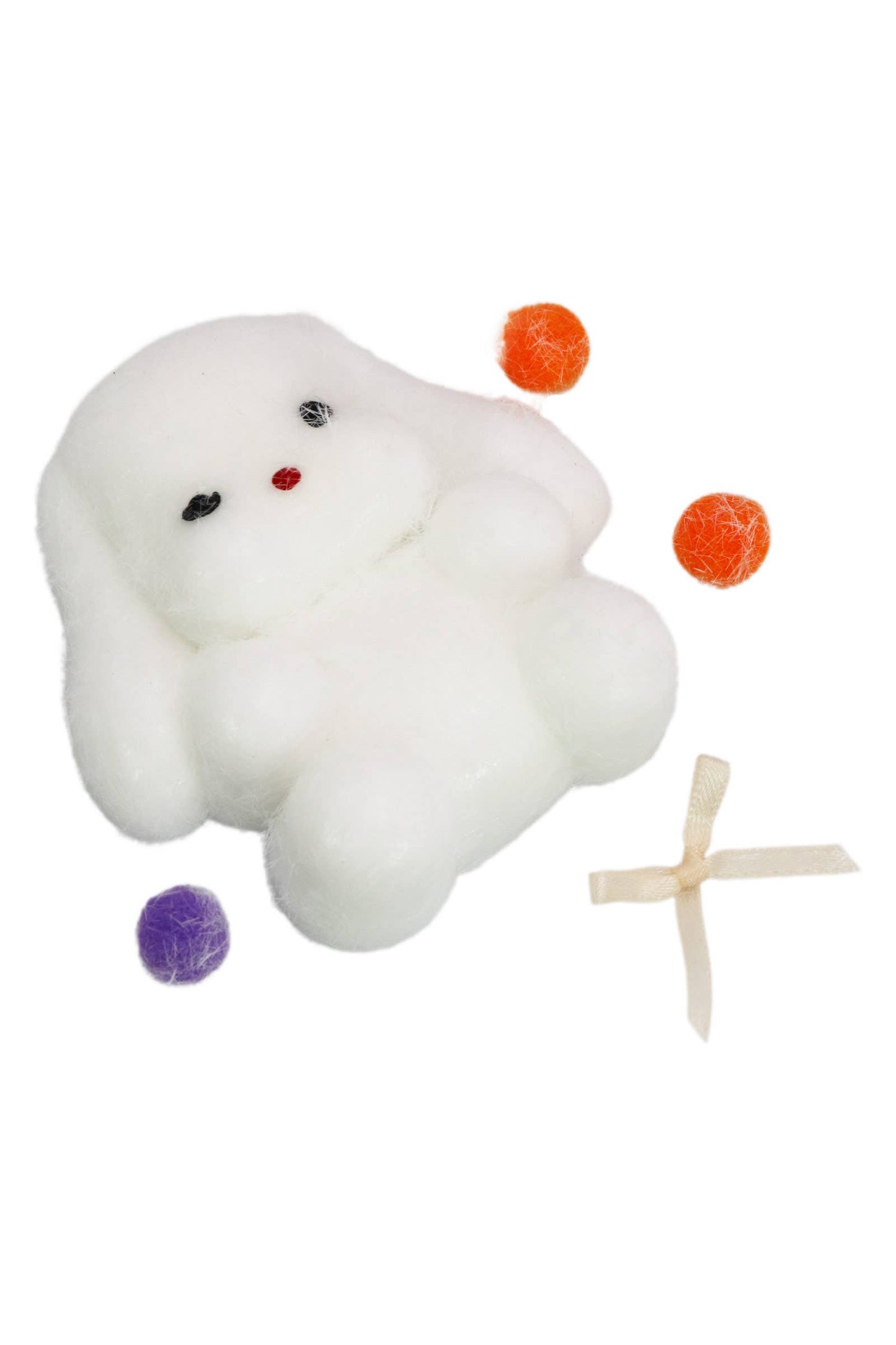 Fuzzy Maltese Dog Mochi Squishy Bag - 1 PC