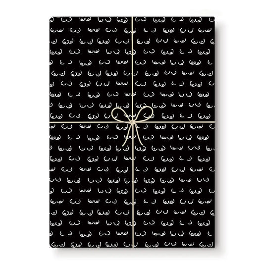 Boob Gift Wrapping Paper (Roll of 3 Sheets)