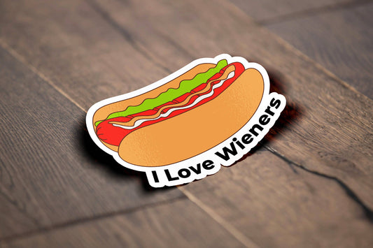 I Love Wieners Sticker