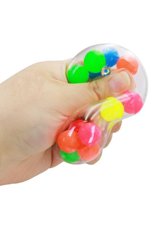 Clear Smooth Colorful Orb Ball Stress Toy 1 PC