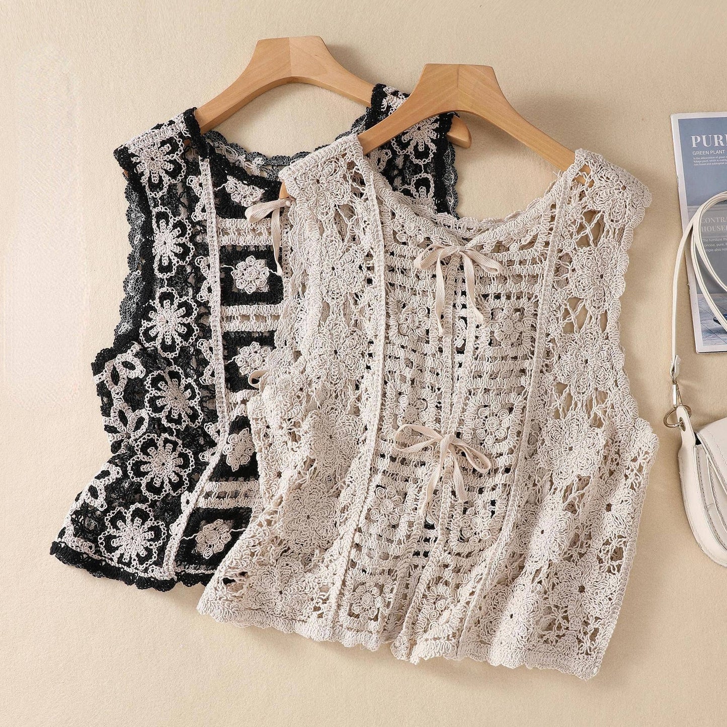 Funkyrel® Atzbranding Limited - Crosa - Crochet Vintage Bohemian Vest