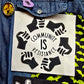 Femmearchist - Community Is Resistance Cloth Sew On Patch