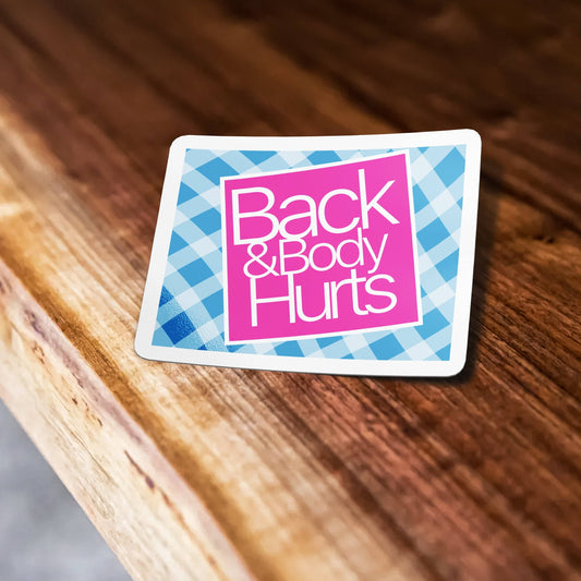 Back And Body Hurts Sticker