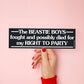 Right to Party Bumper Sticker