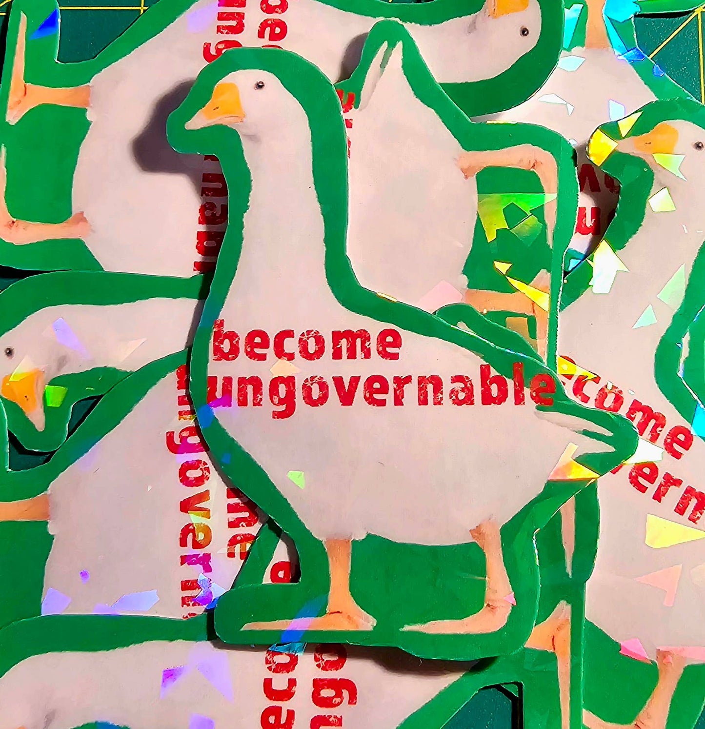 Femmearchist - Become Ungovernable Goose Sticker