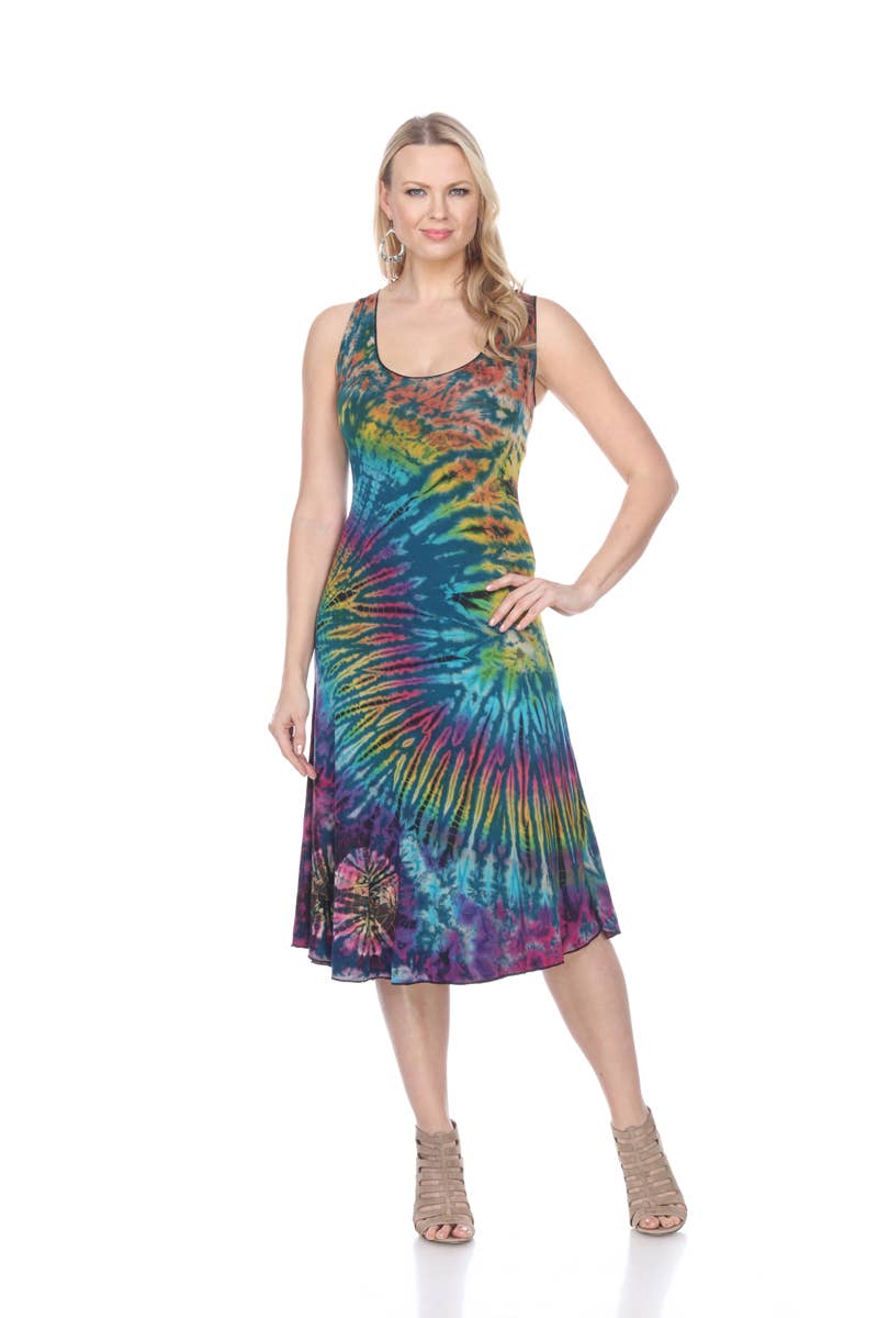 Rising International Inc - Rayon Tie Dye Dress  KTU314