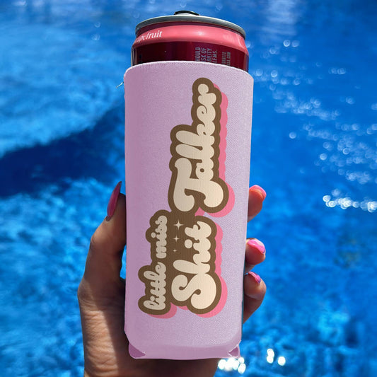 Little Miss Shit Talker - Funny Drink Koozie