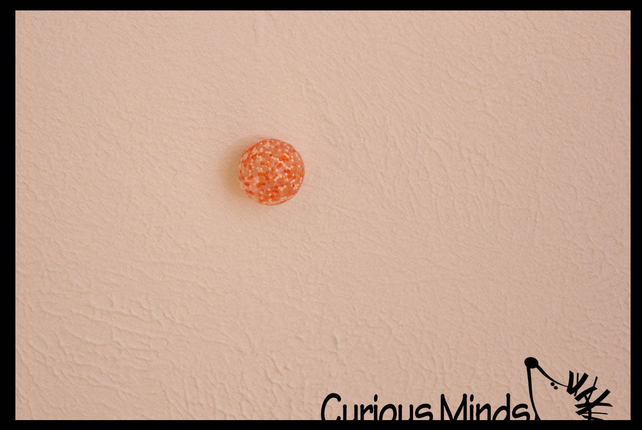 Small 1.5" Confetti Bead Ball Set with Thick Gel.  1 Set