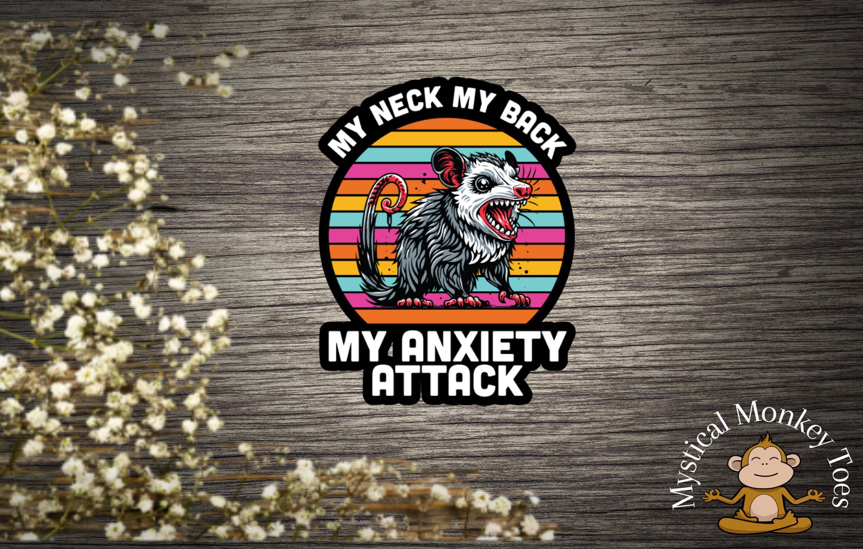 Panic Attack Sticker My Anxiety Attack Vinyl Sticker – Snark Gifts