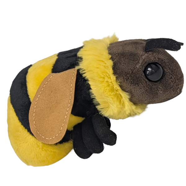 Queenie the Canned Bumblebee - Eco-Friendly Recycled Plush