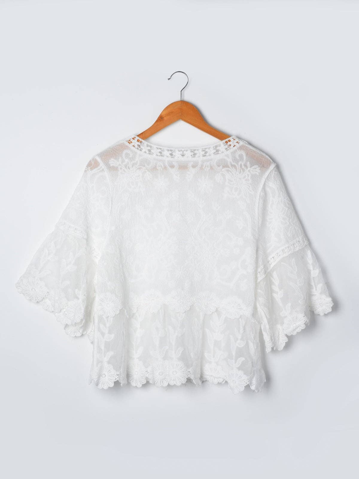 Funkyrel® Atzbranding Limited - Crosa - Floral Bell Sleeve Pullover