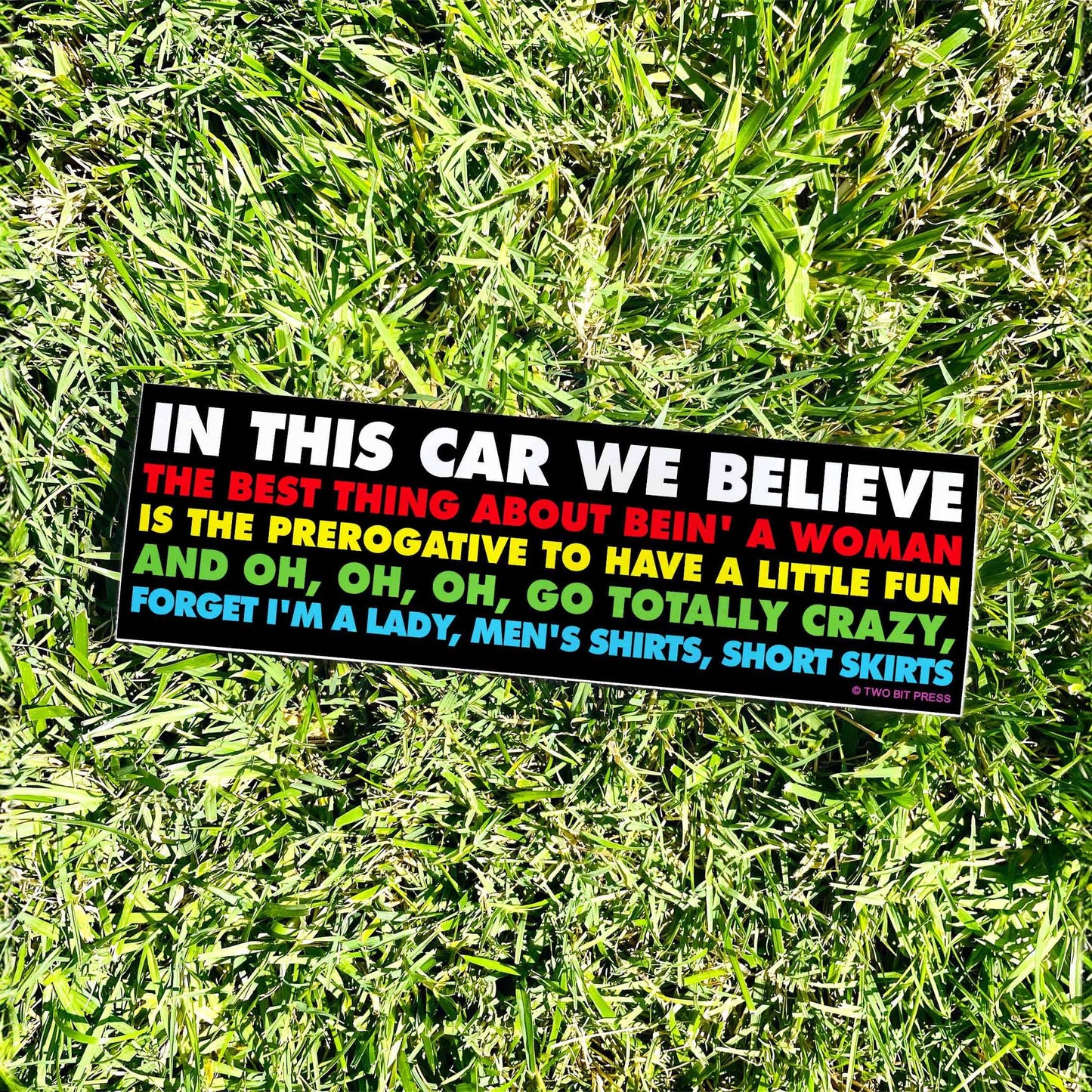 Shania Believes Bumper Sticker