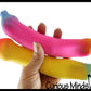 1 Random Rainbow Colored Squishy Sand Banana Toy