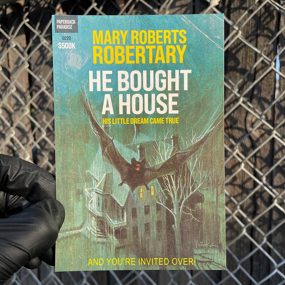 He Bought a House Postcard