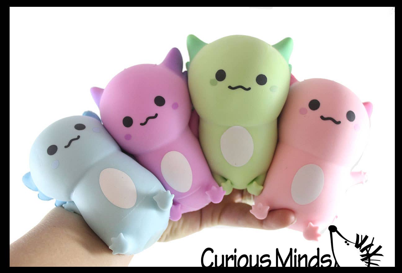 Axolotl - Soft Creamy Doh Filled Squeeze Stress Balls - 1PC
