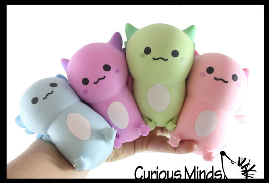 Axolotl - Soft Creamy Doh Filled Squeeze Stress Balls - 1PC