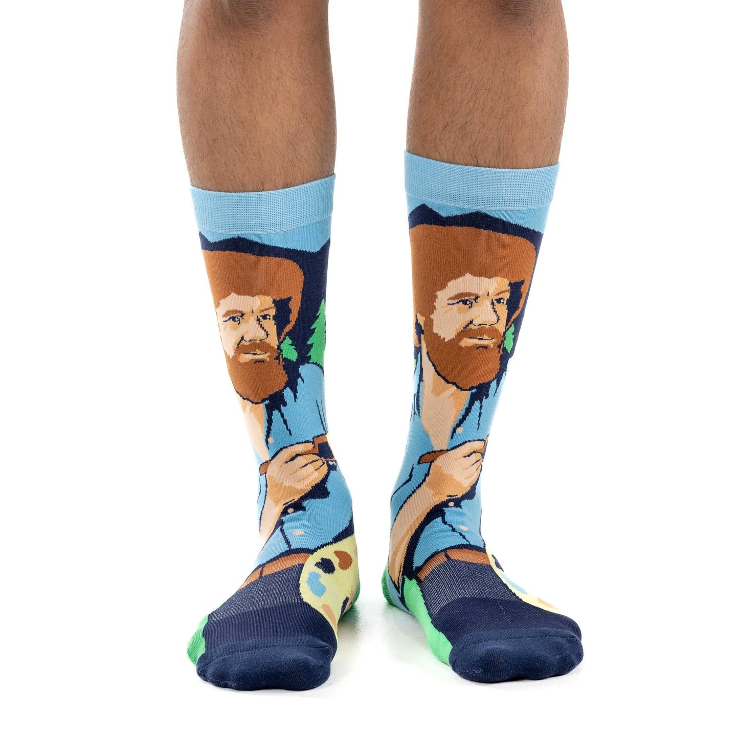 Good Luck Sock - Men's Bob Ross, Exploring Color Palettes Socks