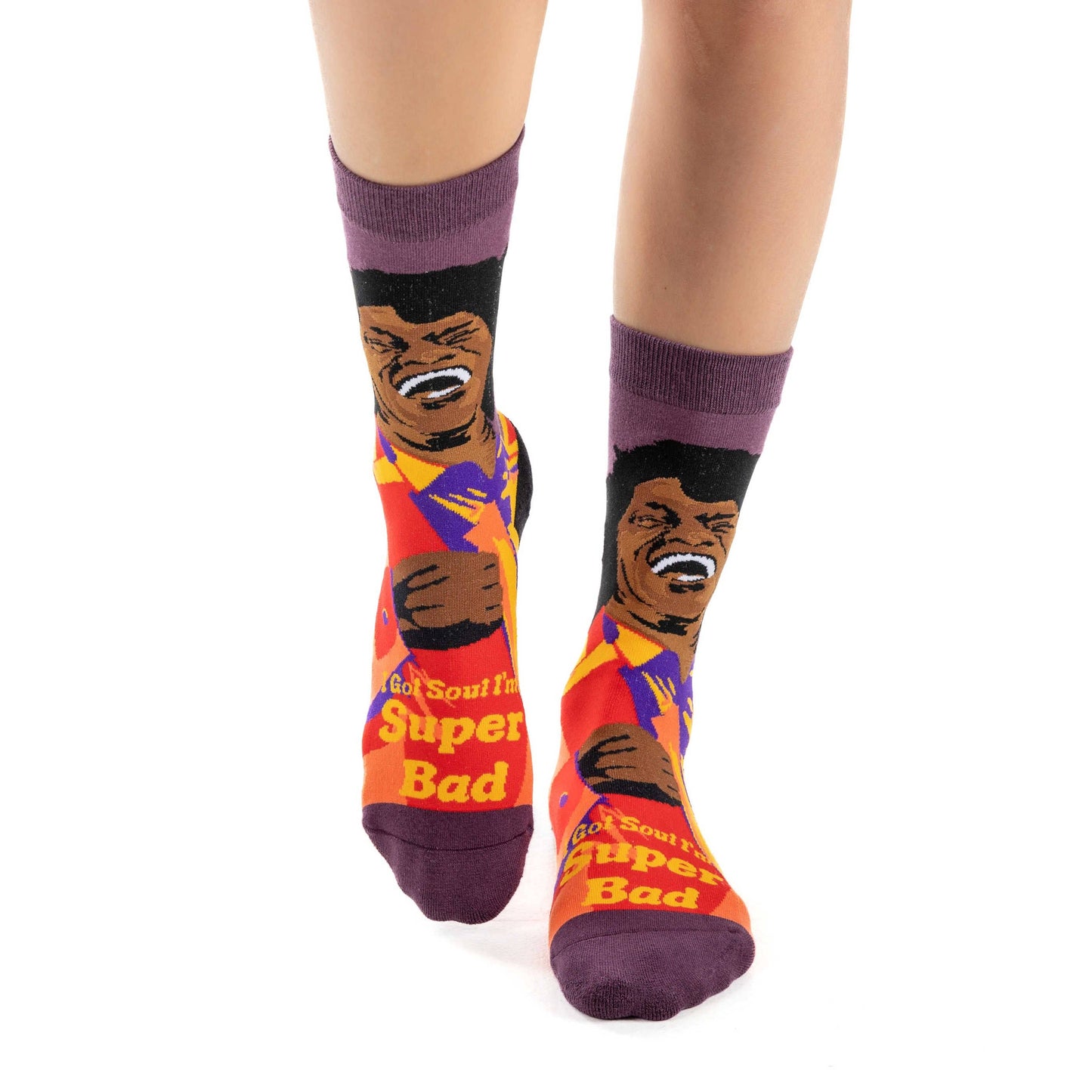 Good Luck Sock - Women's James Brown, Super Bad Socks [CLEARANCE]