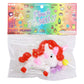 Unicorn Glittery Pom Pom Sticky Mochi Squishy Bag 1 PC