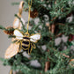 Fair Trade - Larissa Plush Bee Beaded Felt Ornament - Embroidered