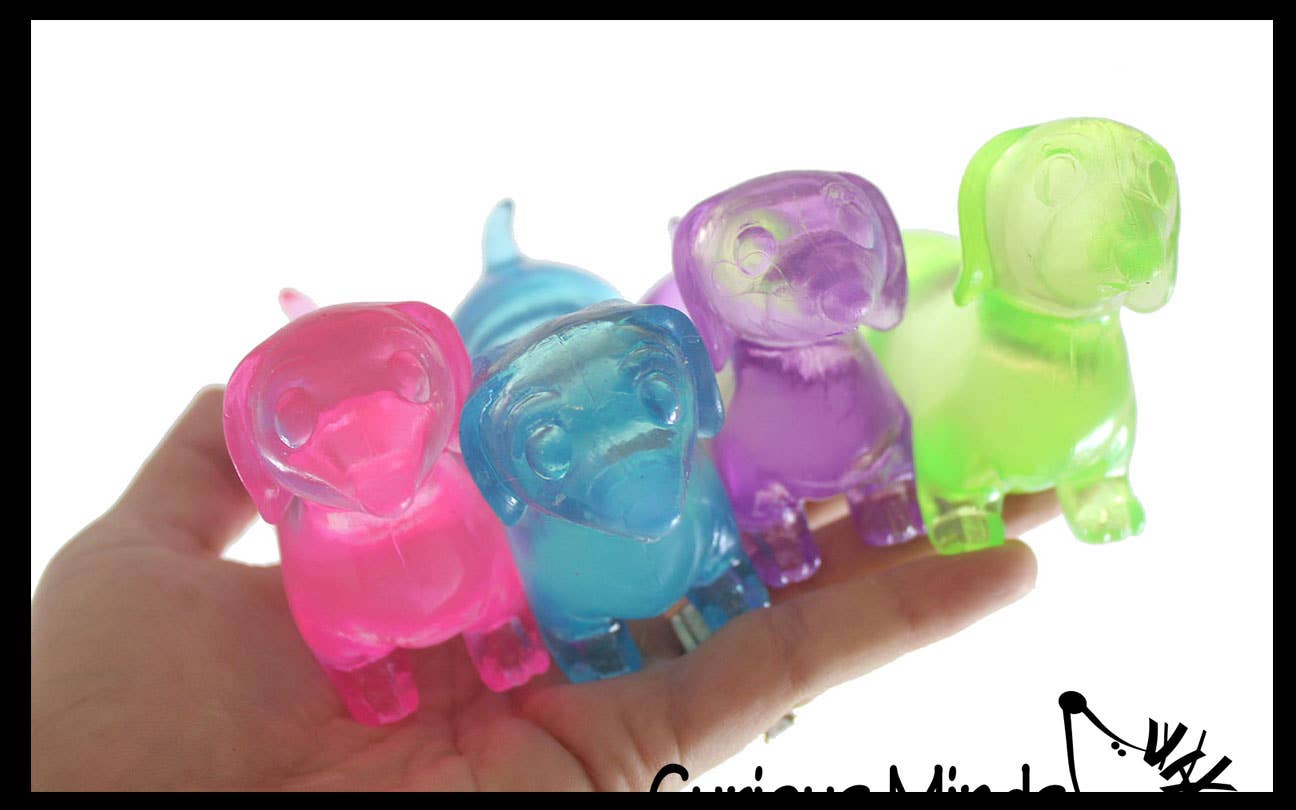 1 Sugar Dachshund Dog - Thick Glue/Gel Syrup Toy
