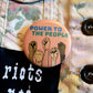 Femmearchist - Power to the People Large Two Inch Button