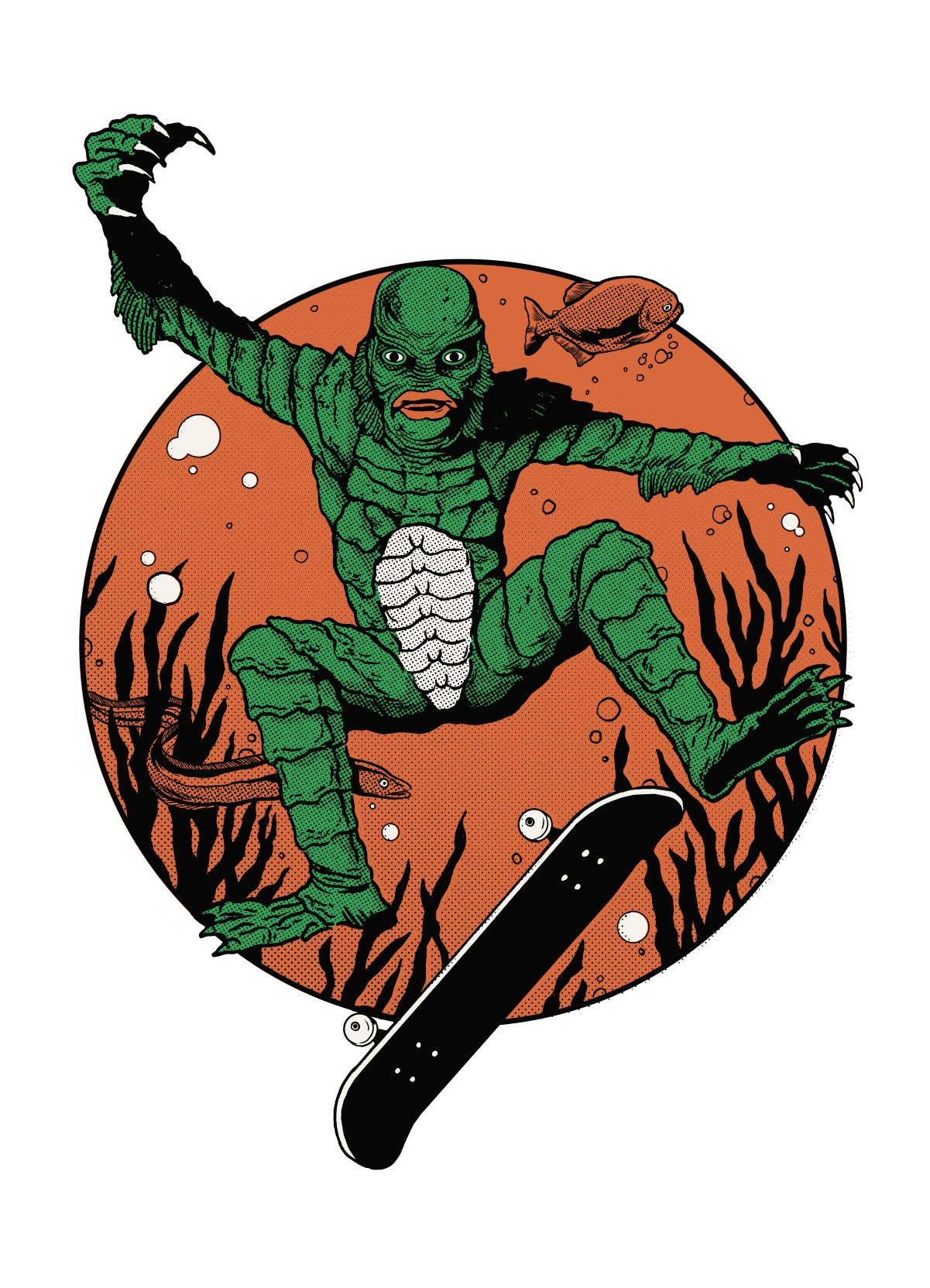 Kickflippin' Creature Sticker