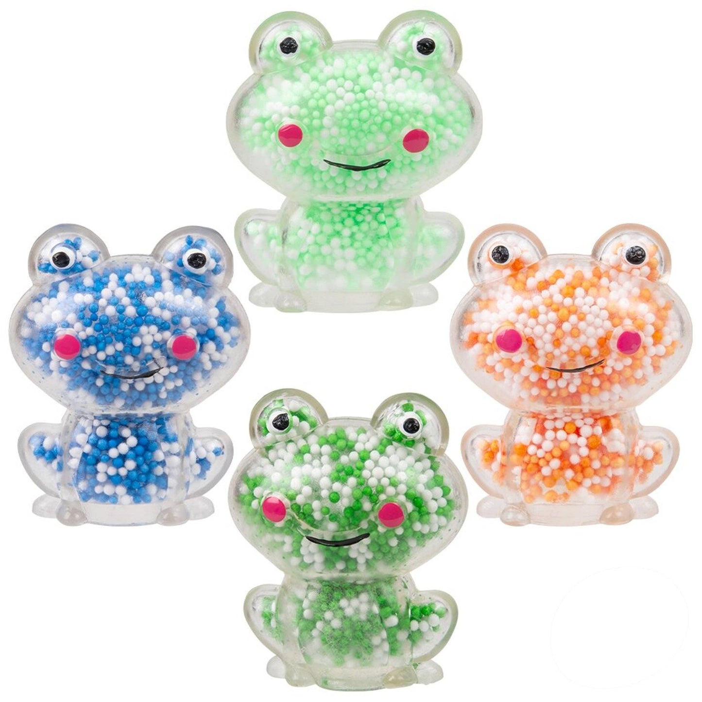 Mini Squeezy Foam Bead Frog Kids Toy - 1PC