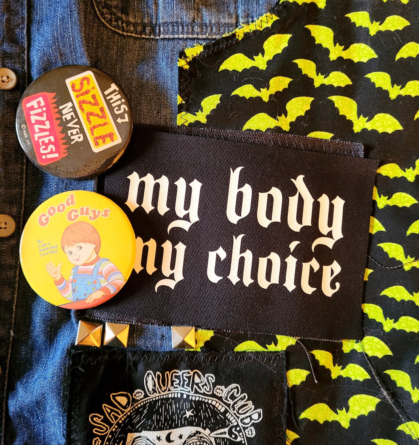 Femmearchist - My Body My Choice Sew On Patch
