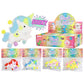 Unicorn Glittery Pom Pom Sticky Mochi Squishy Bag 1 PC