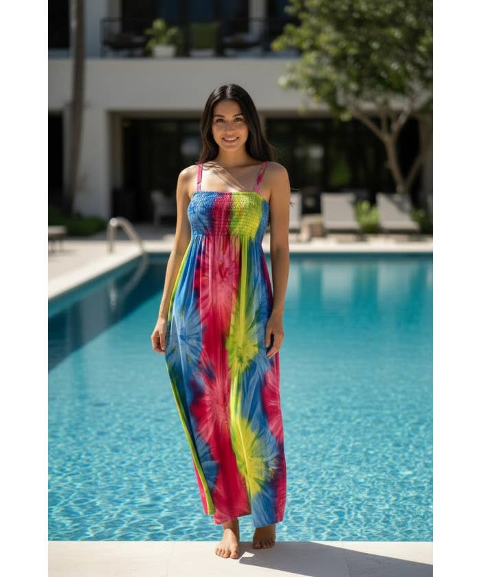 DK Hawaii - Long Tie Dye Maxi Dress