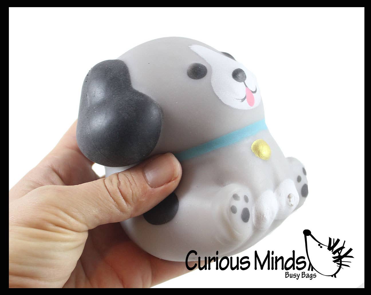 1 Soft Dog Animal Stress Ball - Sensory Fidget Stress Toy