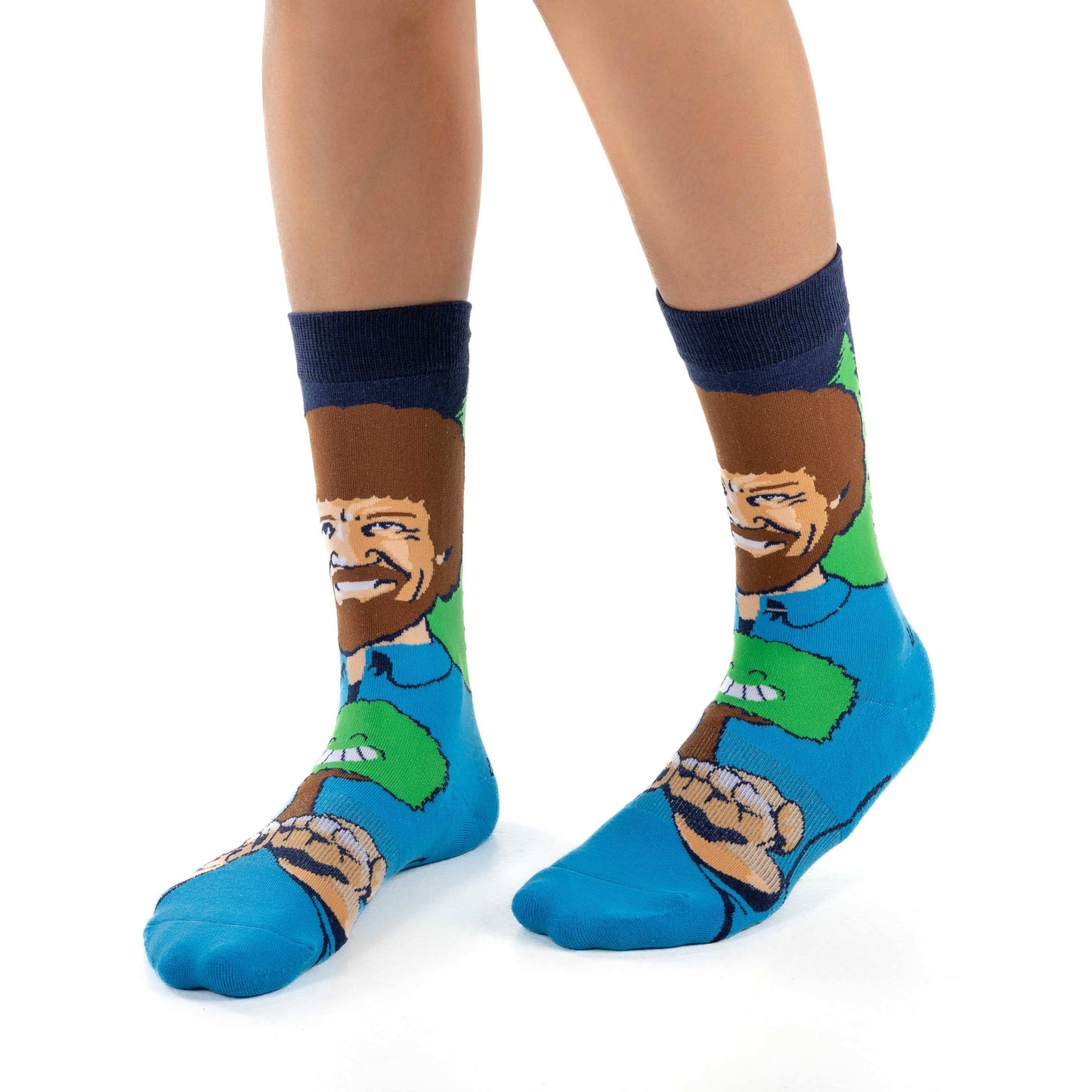 Good Luck Sock - Women's Bob Ross, Happy Little Tree Socks [CLEARANCE]