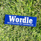Word Game Destroyed My Marriage Bumper Sticker