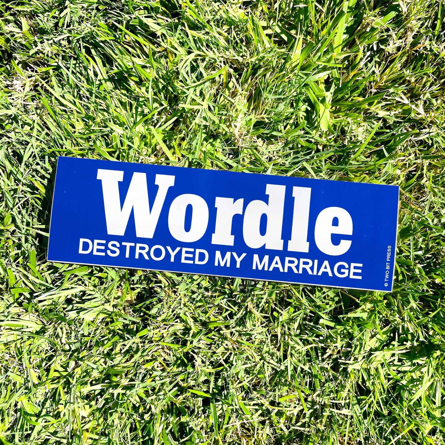 Word Game Destroyed My Marriage Bumper Sticker
