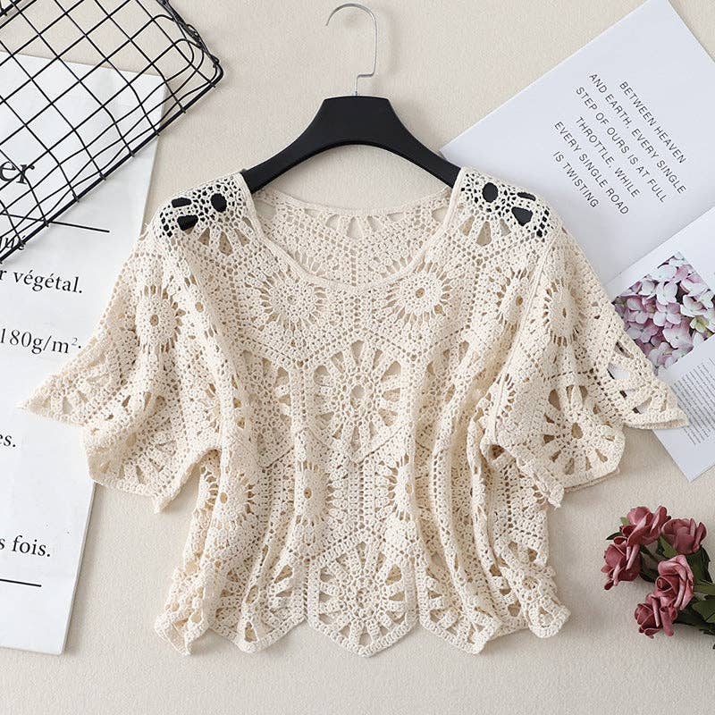 Funkyrel® Atzbranding Limited - Crosa - Crochet Hollow Out Cardigan for Women