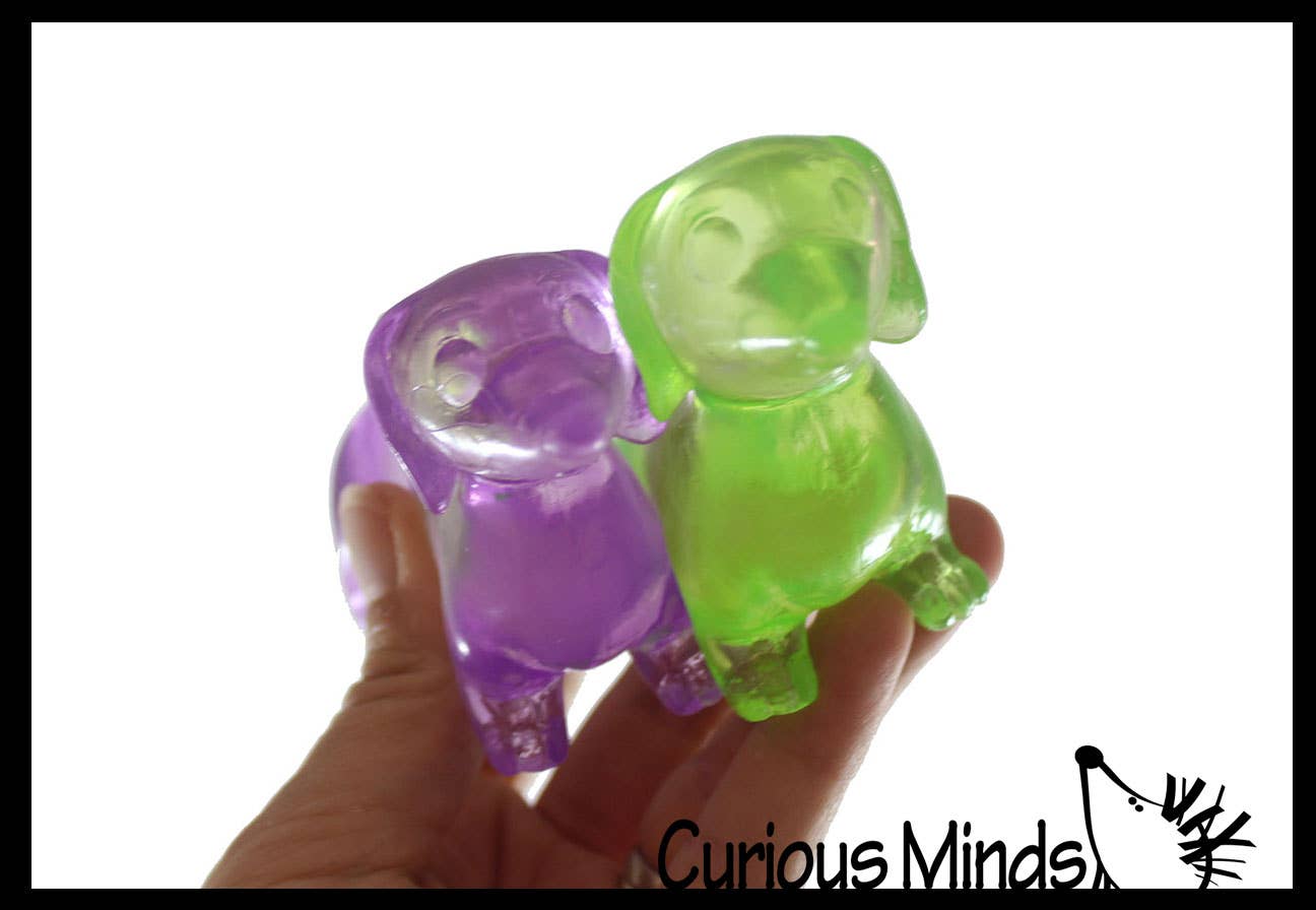 1 Sugar Dachshund Dog - Thick Glue/Gel Syrup Toy