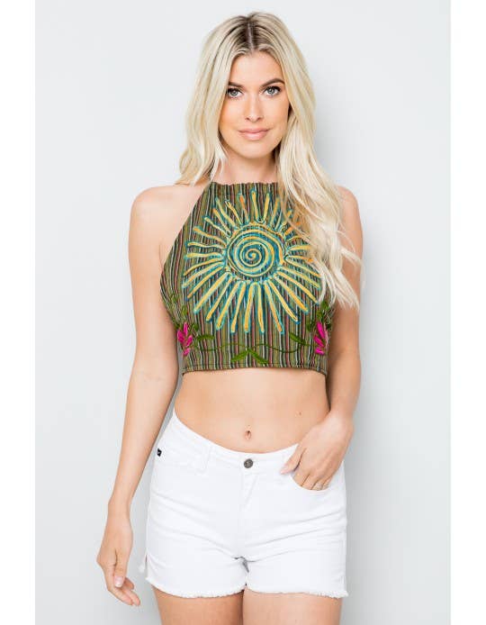 Kathmandu Imports - Halter Crop Top (KT-1289)