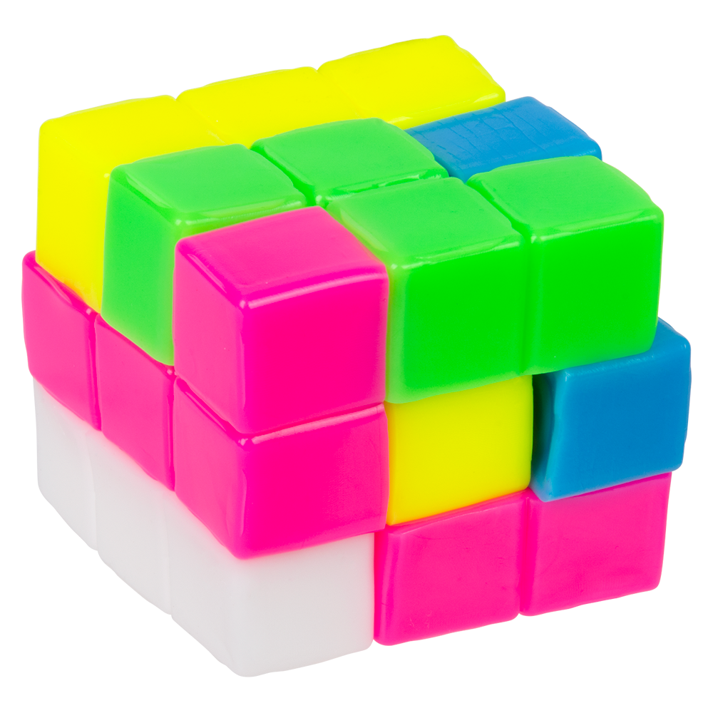 2.5" STICKY STRETCH PUZZLE CUBE 1PC