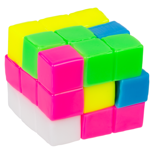 2.5" STICKY STRETCH PUZZLE CUBE 1PC