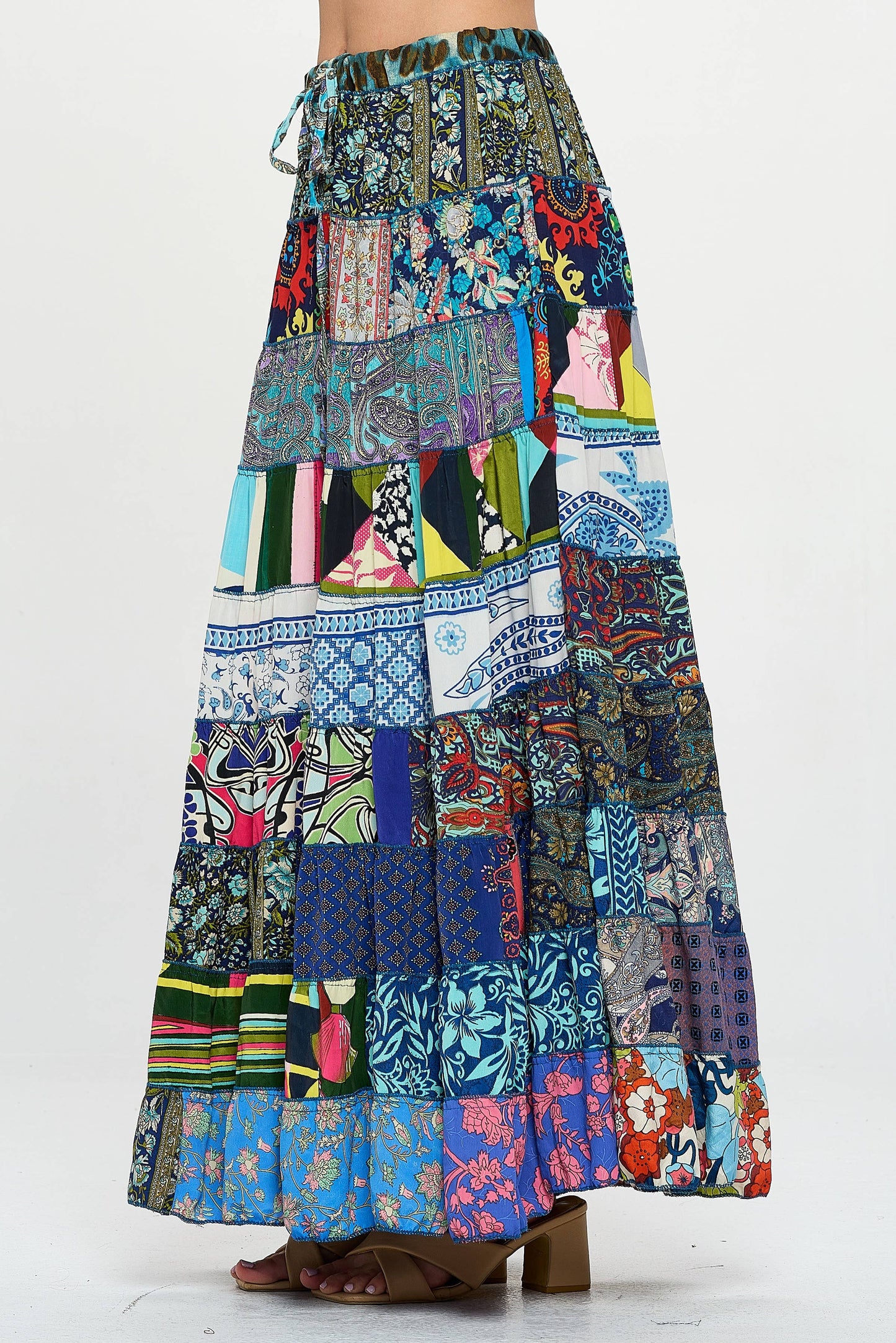 Kathmandu Imports - Multi-patch Maxi Skirt (KT-1424)