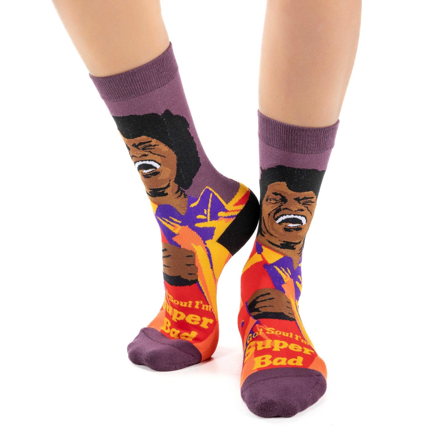 Good Luck Sock - Women's James Brown, Super Bad Socks [CLEARANCE]