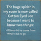 SAWDUST CITY - The Huge Spider In My Room Is Now Called Cotton Eyed Joe