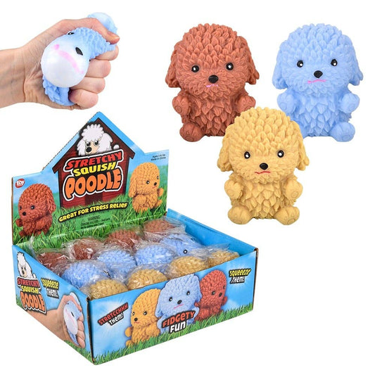 2" SQUISH AND SQUEEZE POODLE 1PC