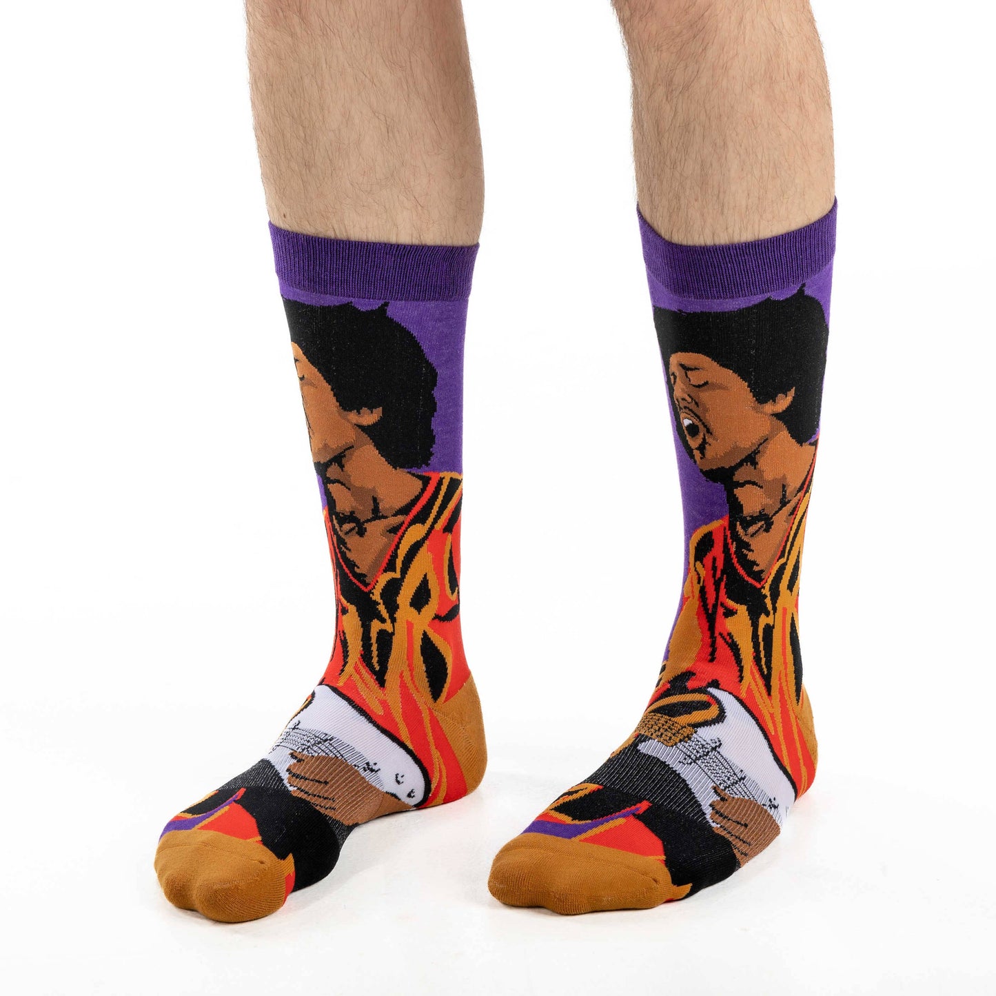 Good Luck Sock - Men's Jimi Hendrix Rocking Out Socks [CLEARANCE]