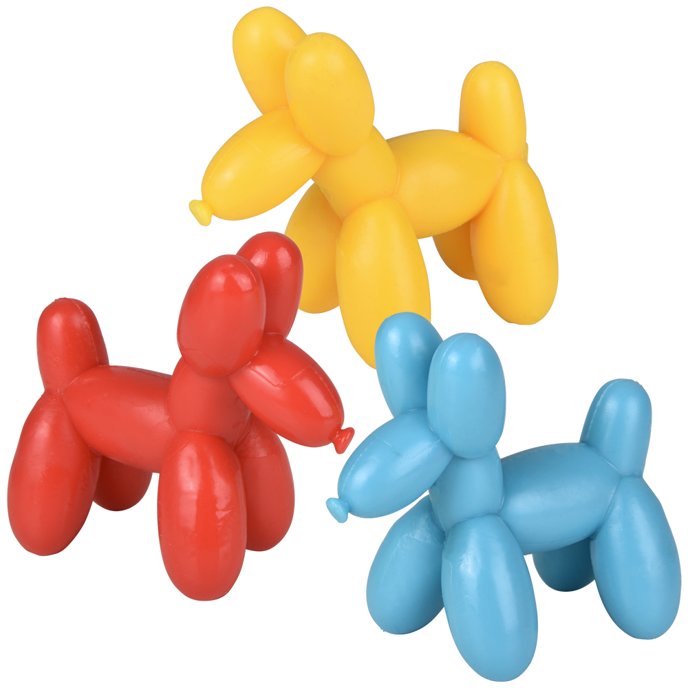 3.5" STRETCHY AND SAND BALLOON DOG  1PC
