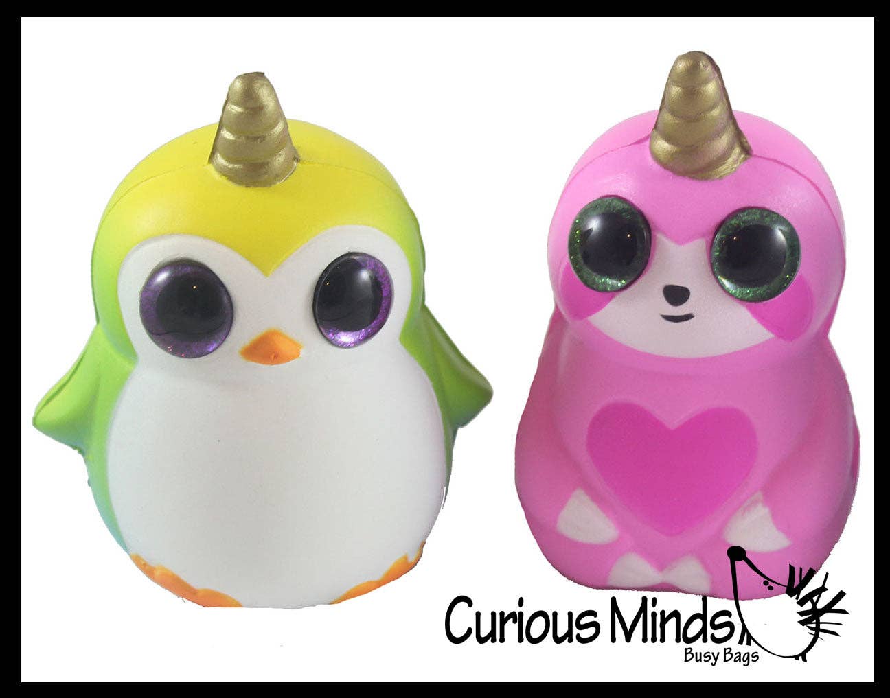 Small Mystical Animal with Horn and Wings Slow Rise Squishy -1Pc