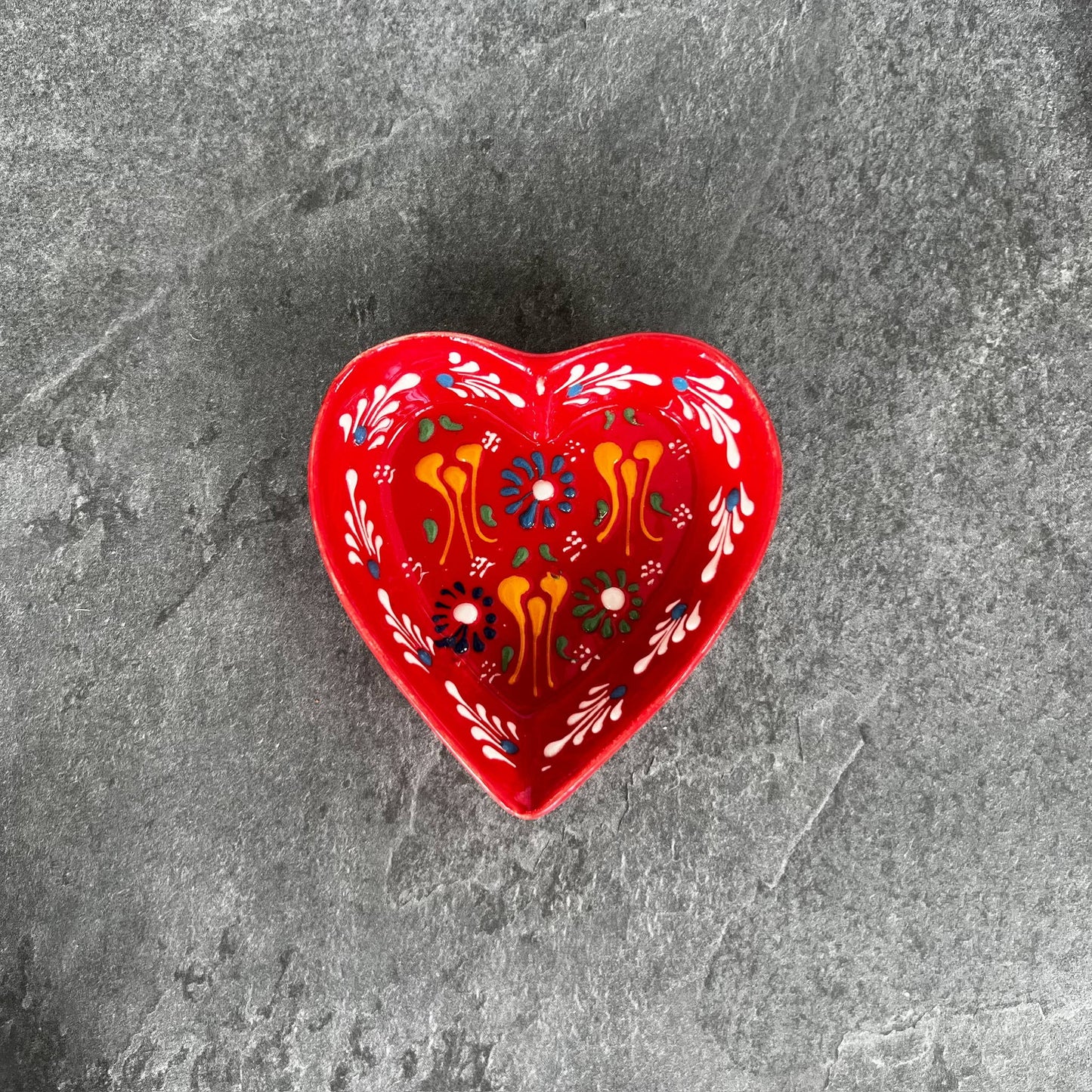 Umays Boho - Heart Shaped Trinket Dish, Pinch Bowls, Cute Kitchen Decor
