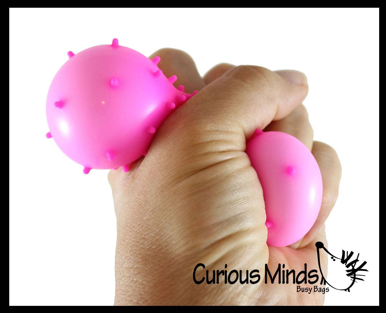 Spiky Bumpy Soft Doh Filled 1.7" Stress Ball Squishy 1PC