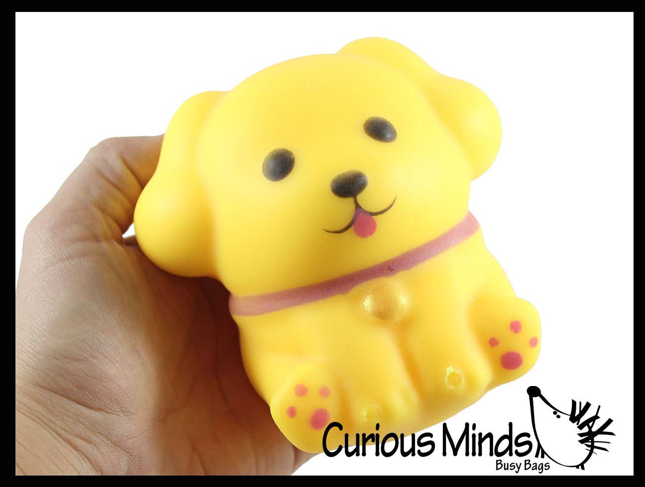 1 Soft Dog Animal Stress Ball - Sensory Fidget Stress Toy